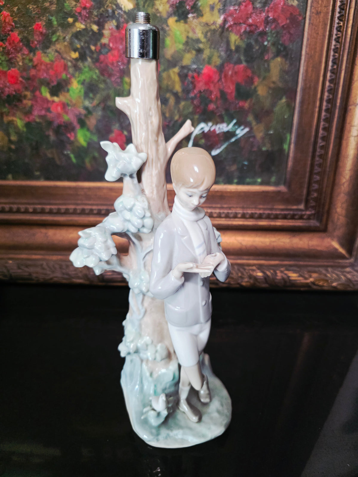 Lladó Sculpture "Boy Feeding Dove" #4508 ✨🏛️