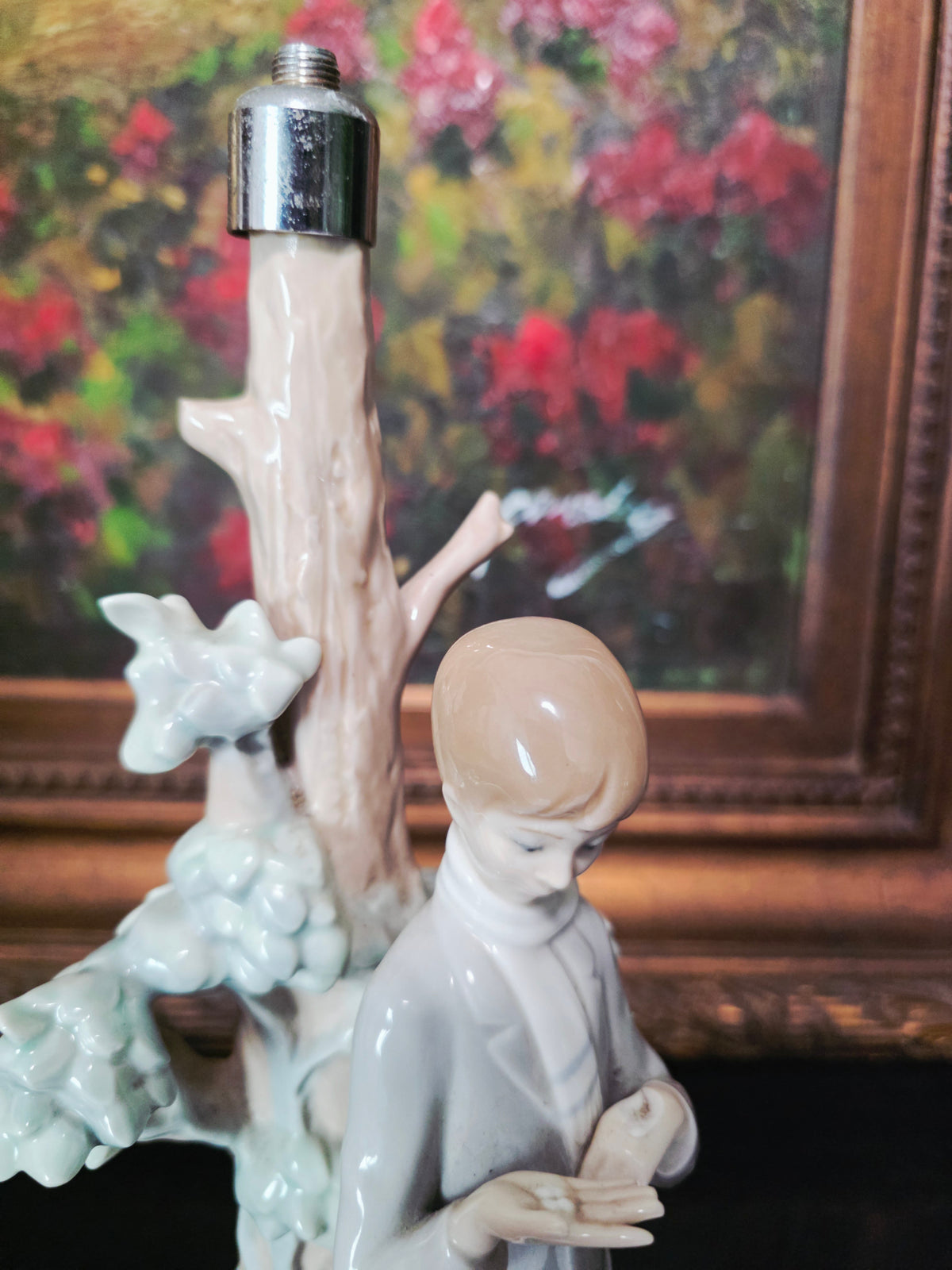Lladó Sculpture "Boy Feeding Dove" #4508 ✨🏛️