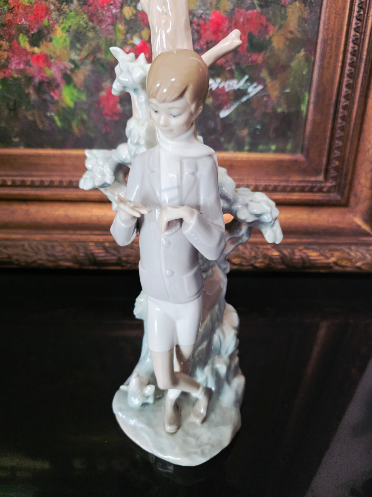 Lladó Sculpture "Boy Feeding Dove" #4508 ✨🏛️