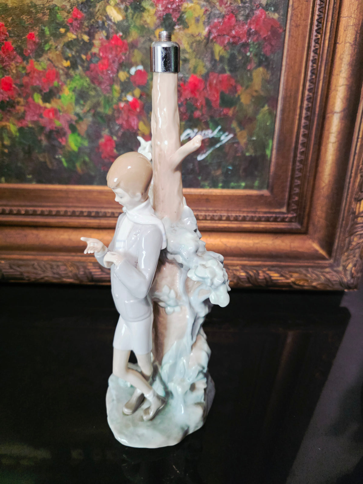 Lladó Sculpture "Boy Feeding Dove" #4508 ✨🏛️