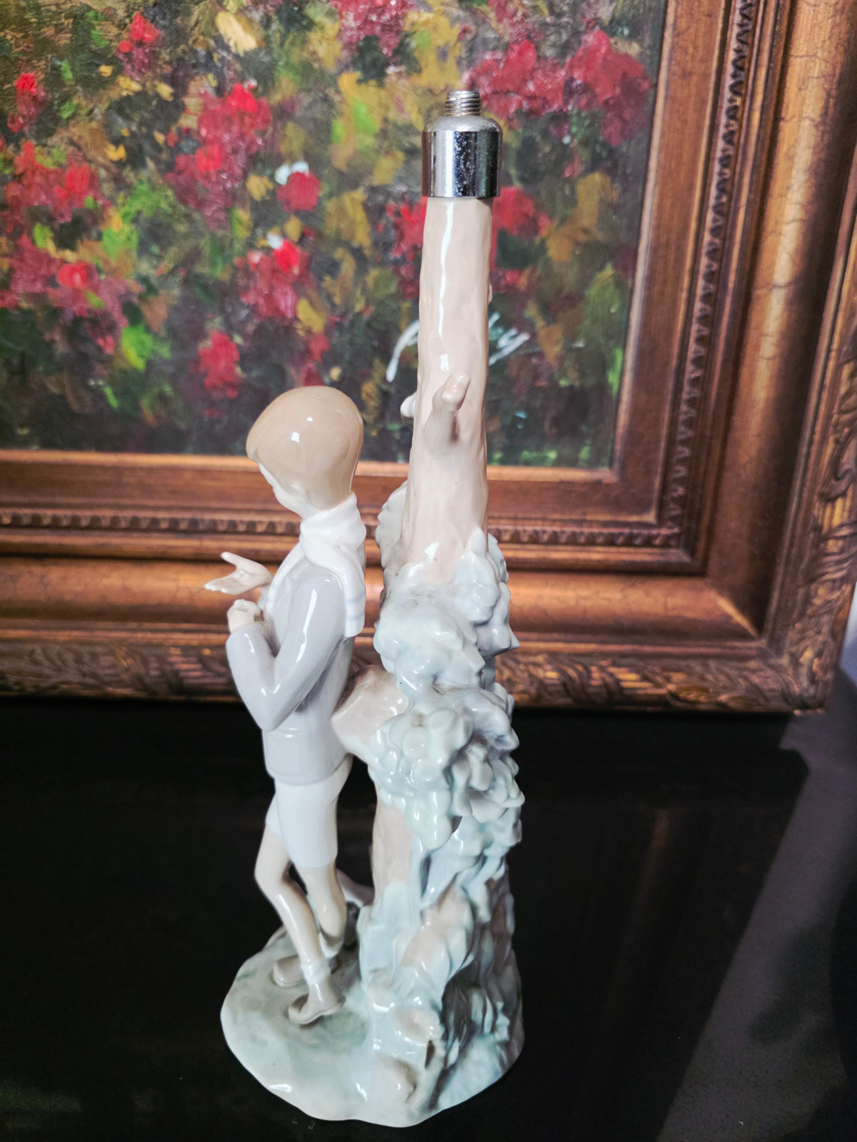Lladó Sculpture "Boy Feeding Dove" #4508 ✨🏛️