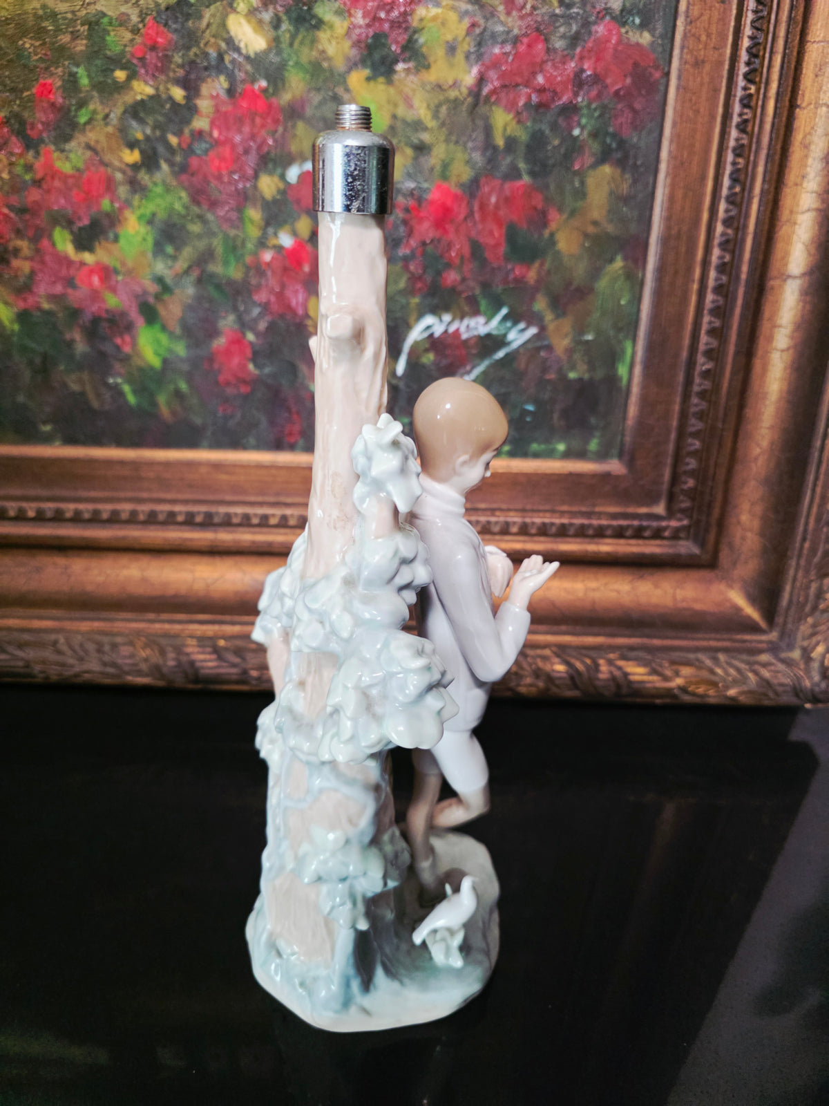 Lladó Sculpture "Boy Feeding Dove" #4508 ✨🏛️