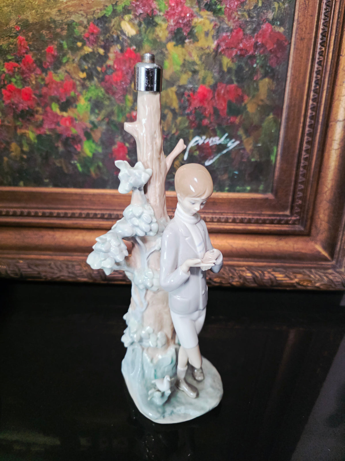 Lladó Sculpture "Boy Feeding Dove" #4508 ✨🏛️