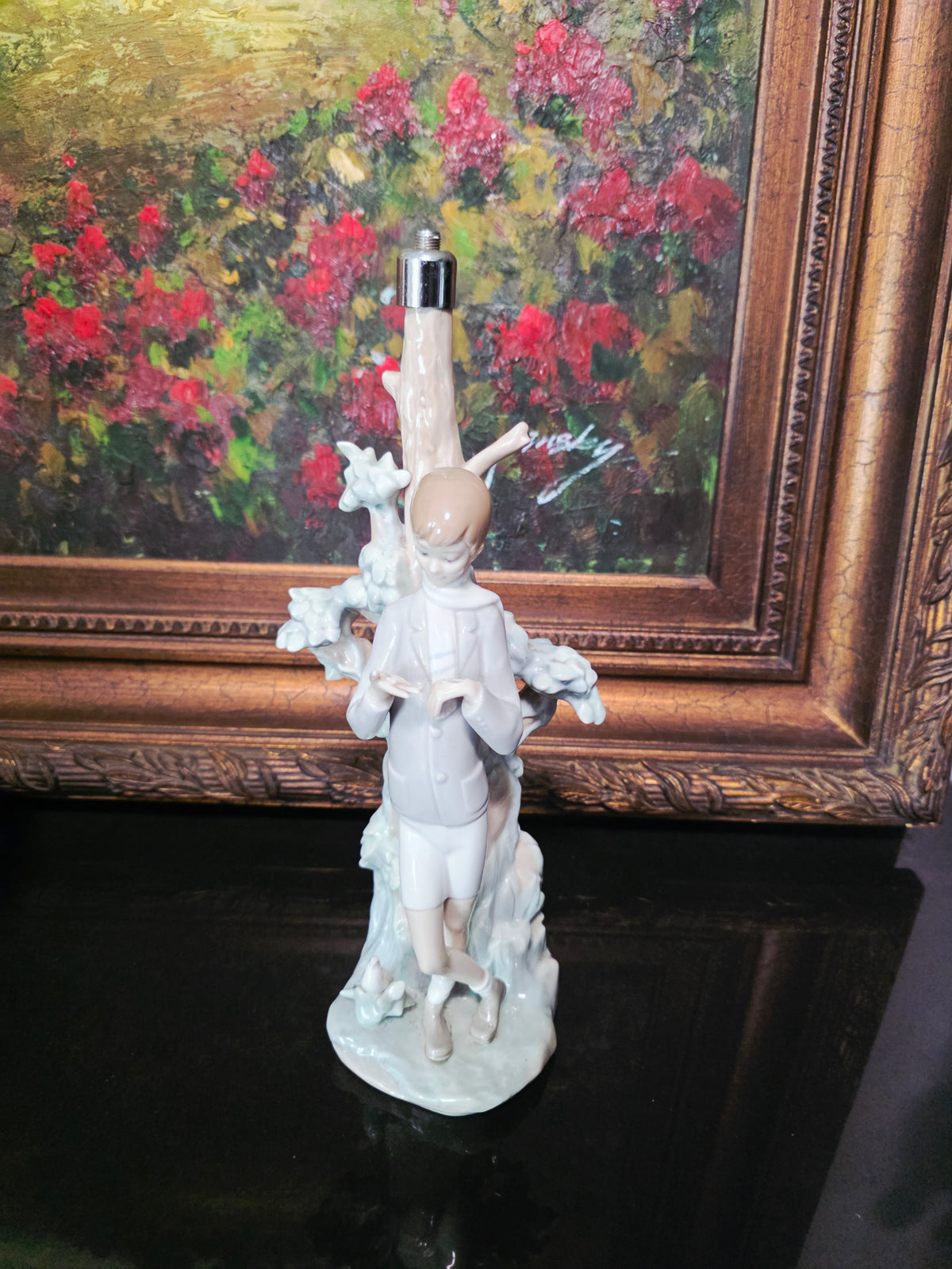Lladó Sculpture "Boy Feeding Dove" #4508 ✨🏛️