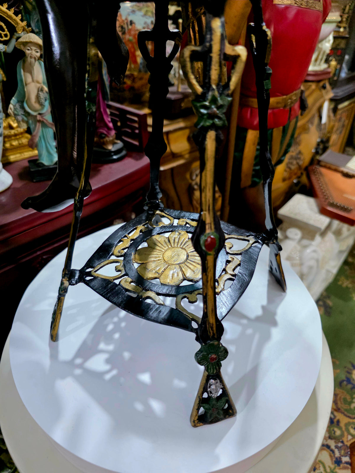 Par de Esculturas Art Deco en Bronce 🕊️🌿