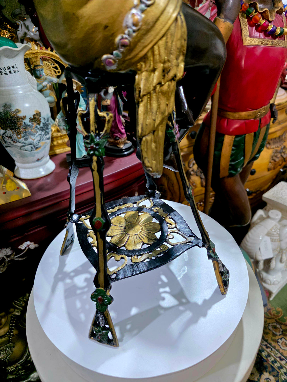 Par de Esculturas Art Deco en Bronce 🕊️🌿
