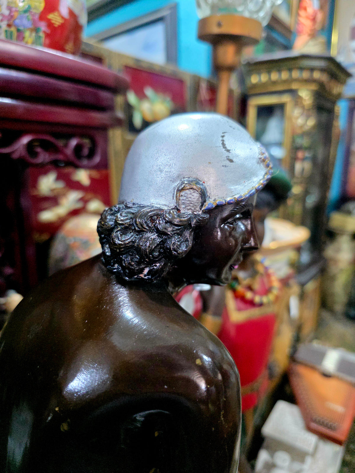 Par de Esculturas Art Deco en Bronce 🕊️🌿