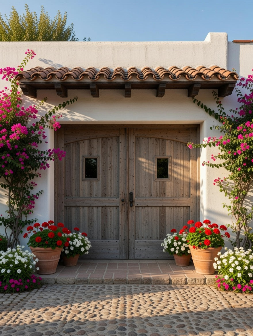 Rustic Aged Cedar Door – A Threshold of Strength and Tradition