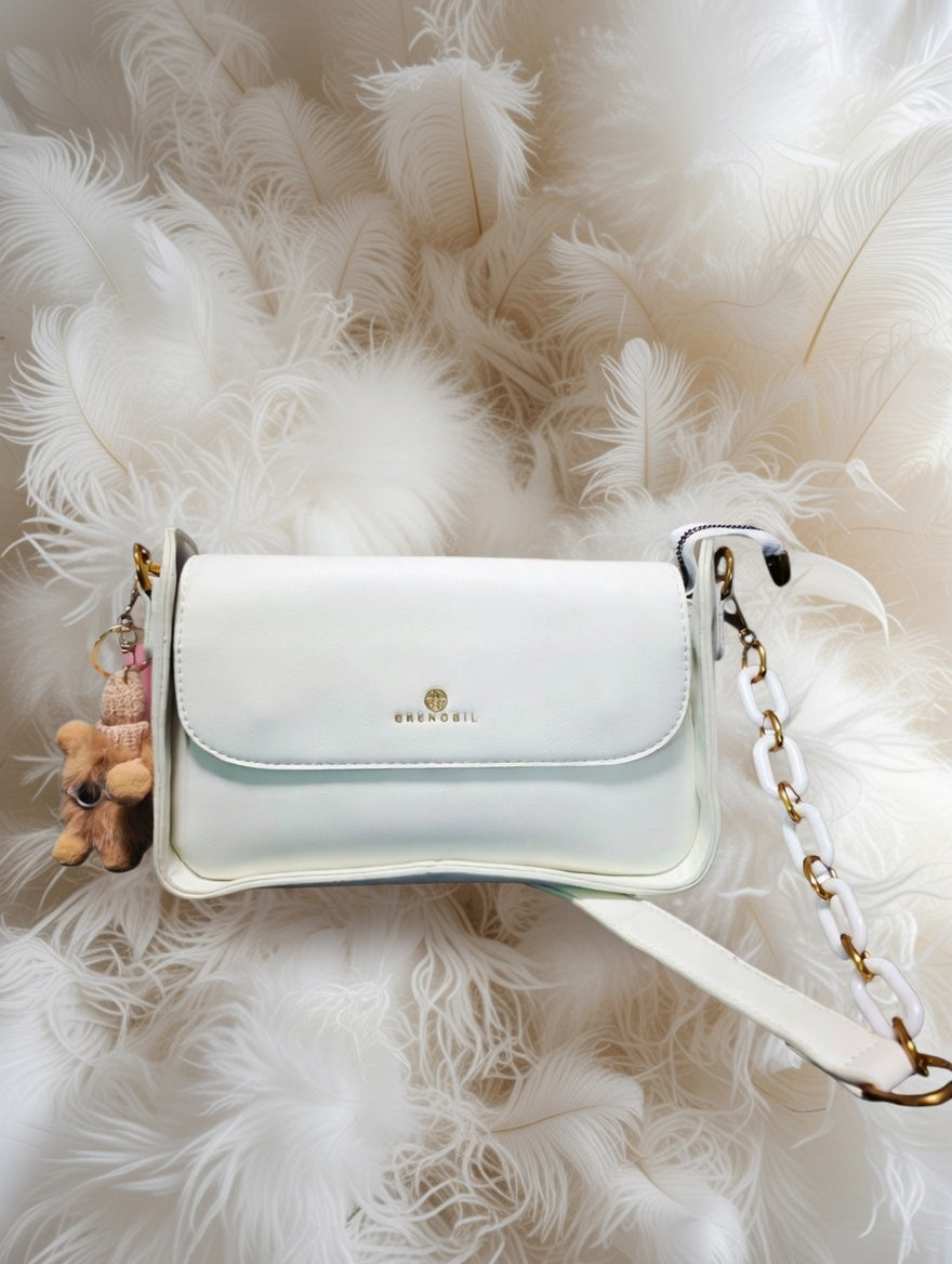 🕊️👜 Greenobil Blanca Bolso Para Dama – Pureza Atemporal y Distinción Femenina ✨🌸 L