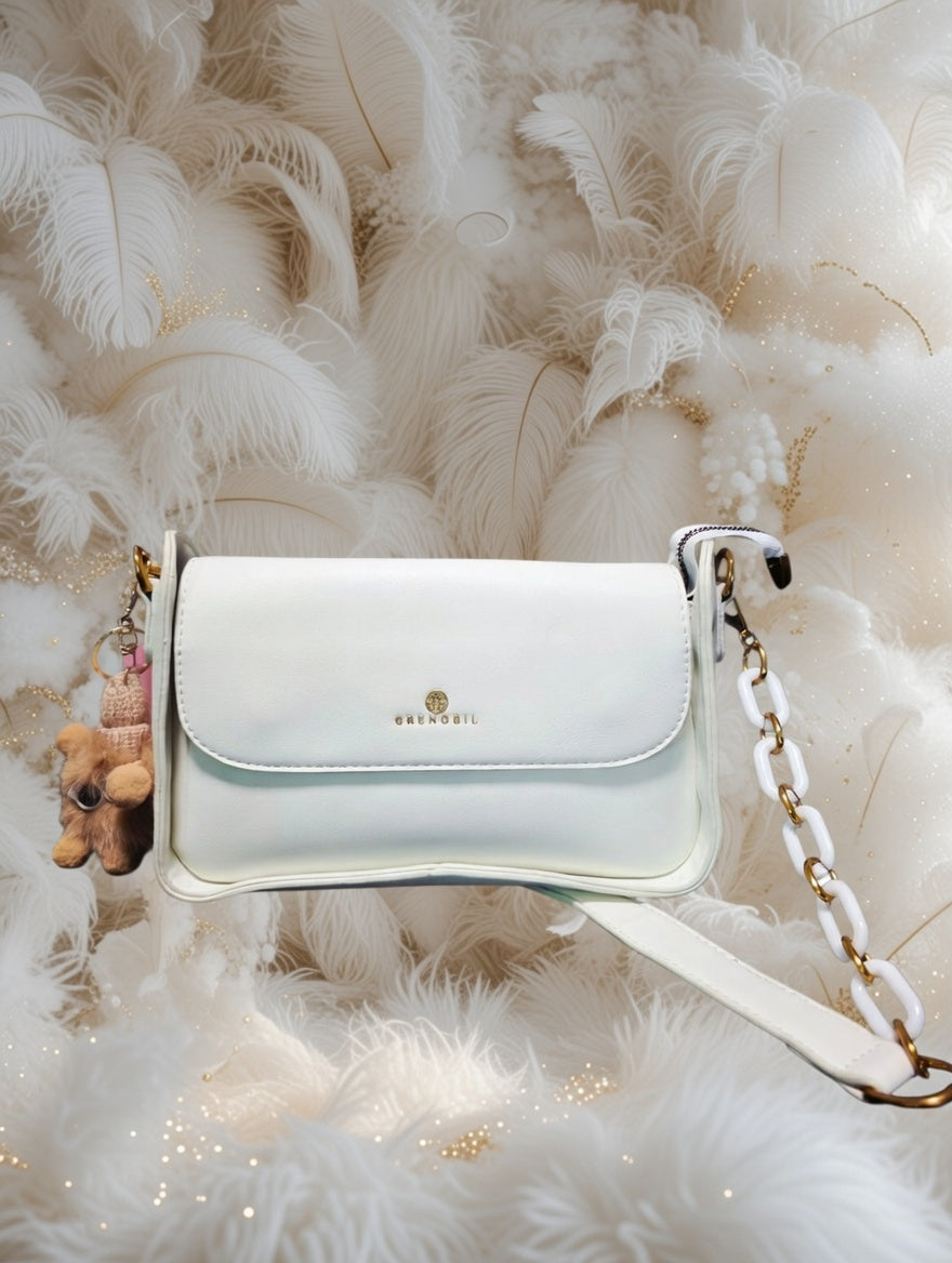 🕊️👜 Greenobil Blanca Bolso Para Dama – Pureza Atemporal y Distinción Femenina ✨🌸 L