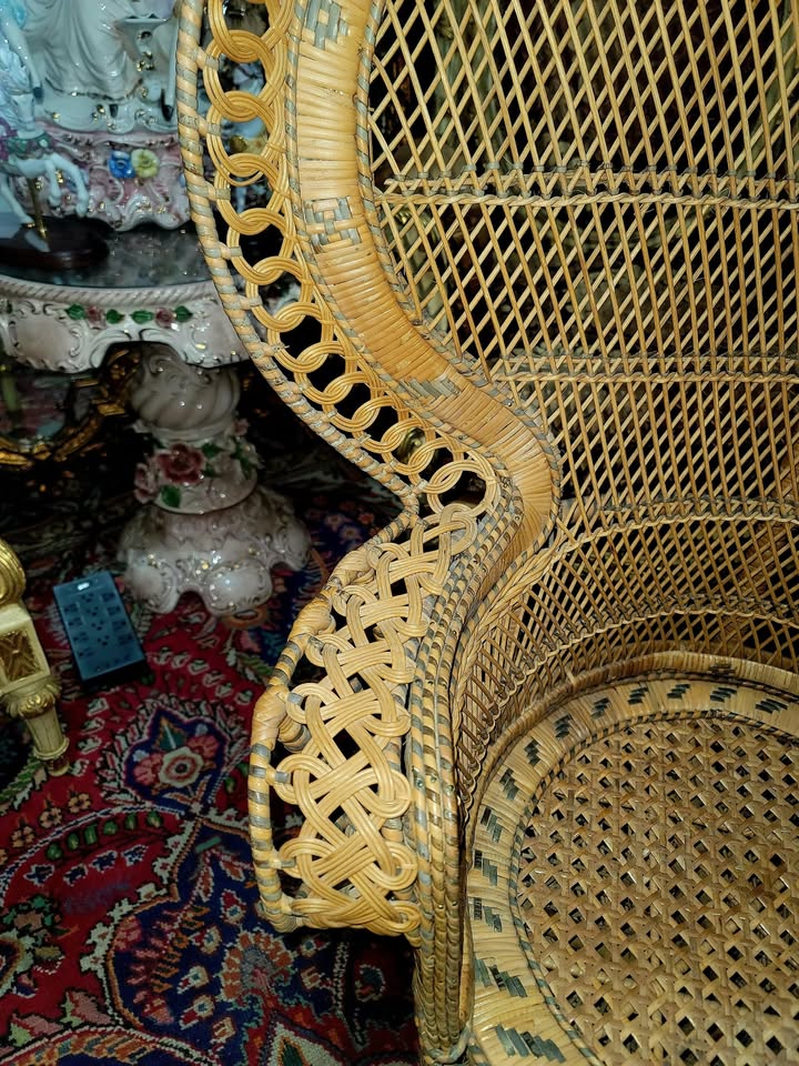 🌿Silla De Pavo Real, Estilo Emmanuello de la decada de 1970🌿