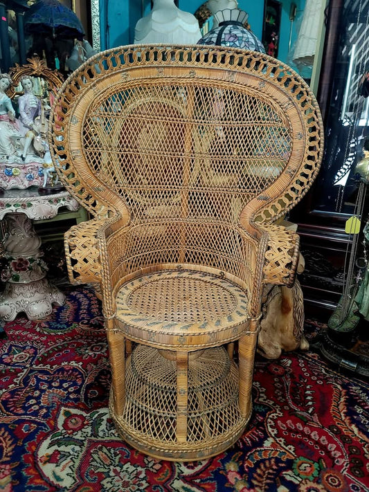 🌿Silla De Pavo Real, Estilo Emmanuello de la decada de 1970🌿