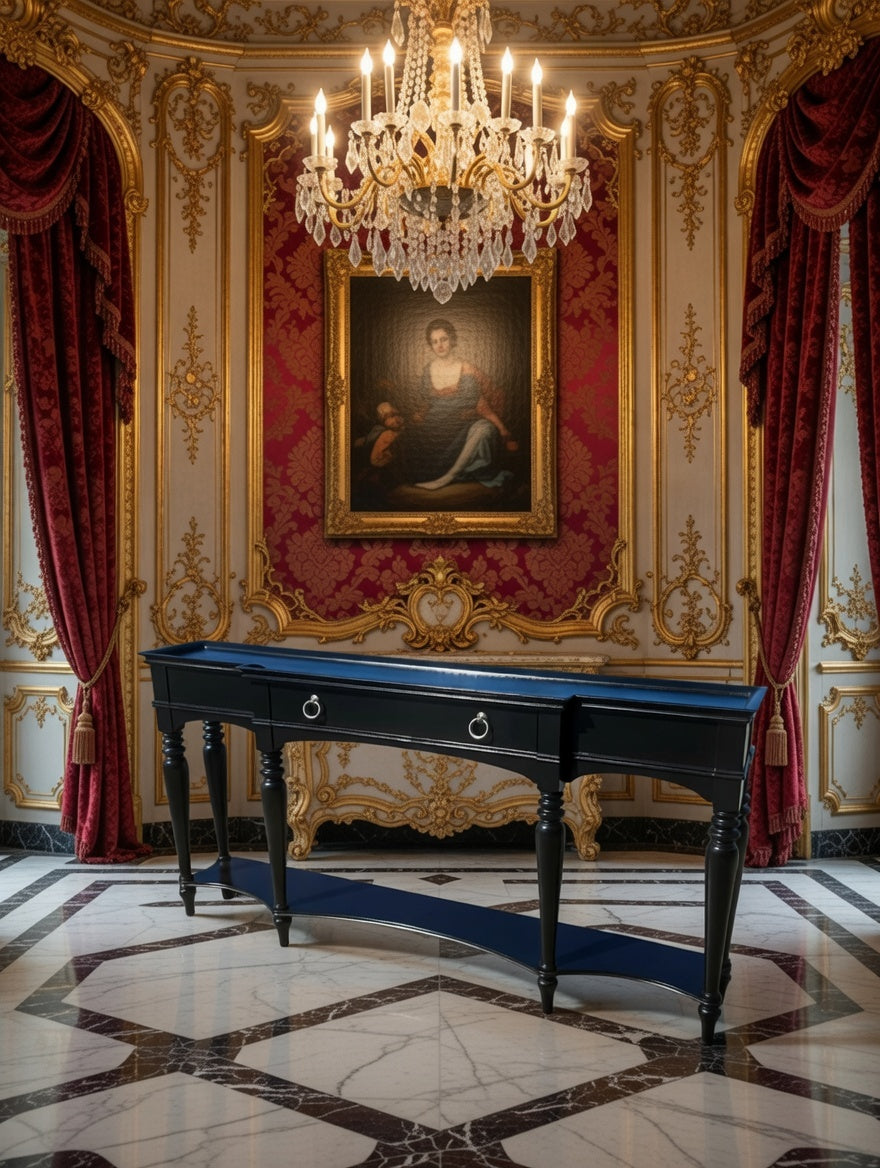 Grand Console Table in Espresso 2971-401 - Wooden Credenza🪞🕰️