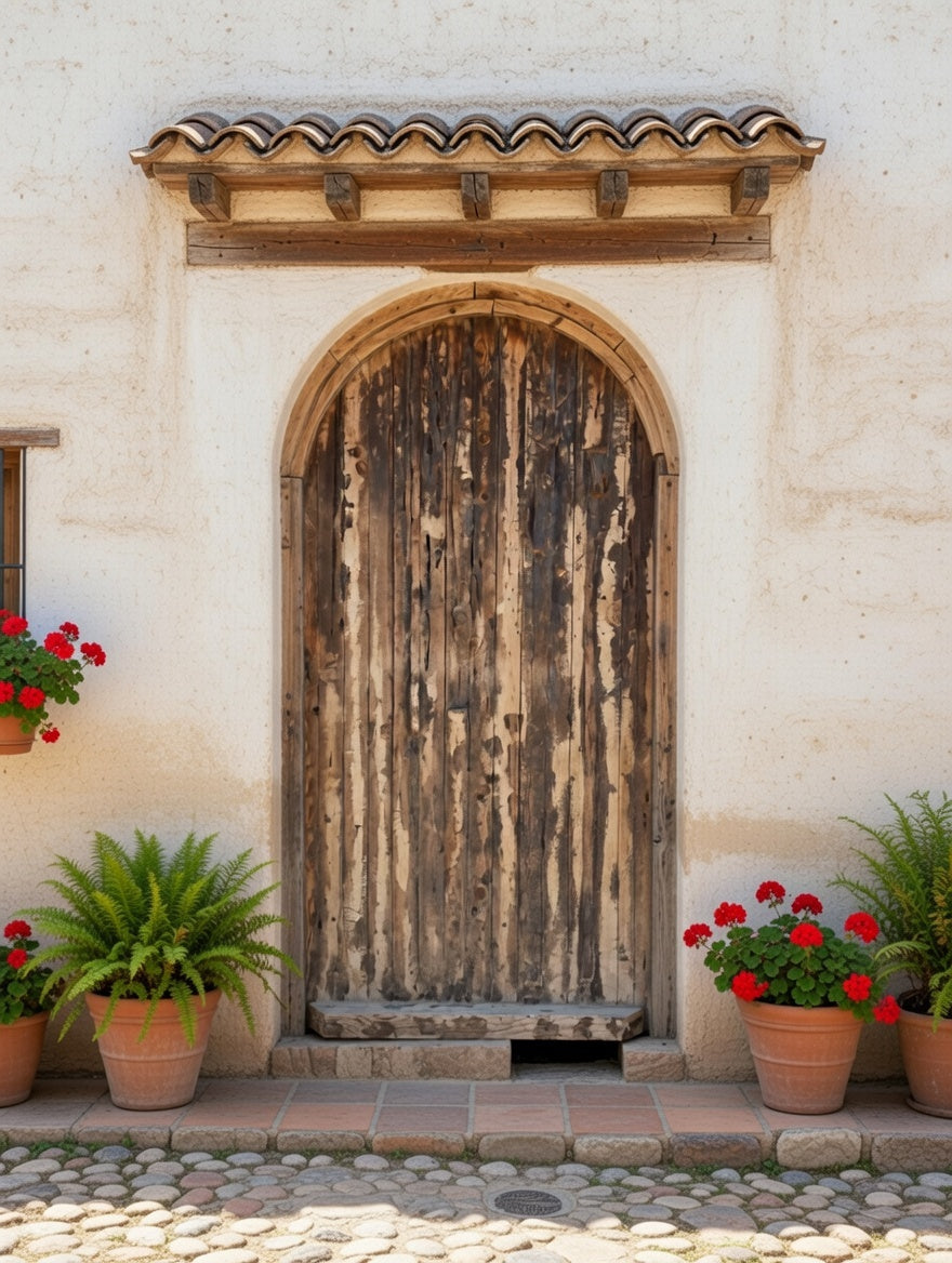 Puerta Rustica de Cedro Envejecido – Umbral de Historia y Permanencia