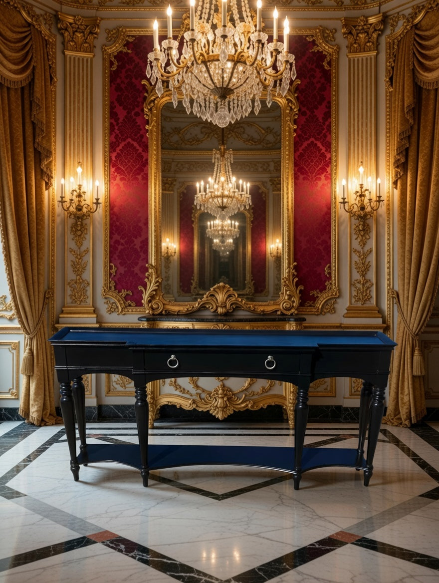 Grand Console Table in Espresso 2971-401 - Wooden Credenza🪞🕰️