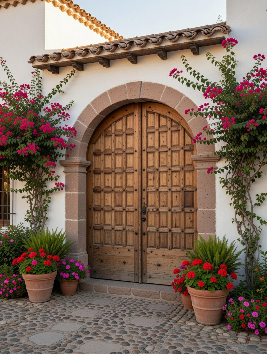 Puerta Rustica de Cedro Envejecido – Umbral de Nobleza y Permanencia