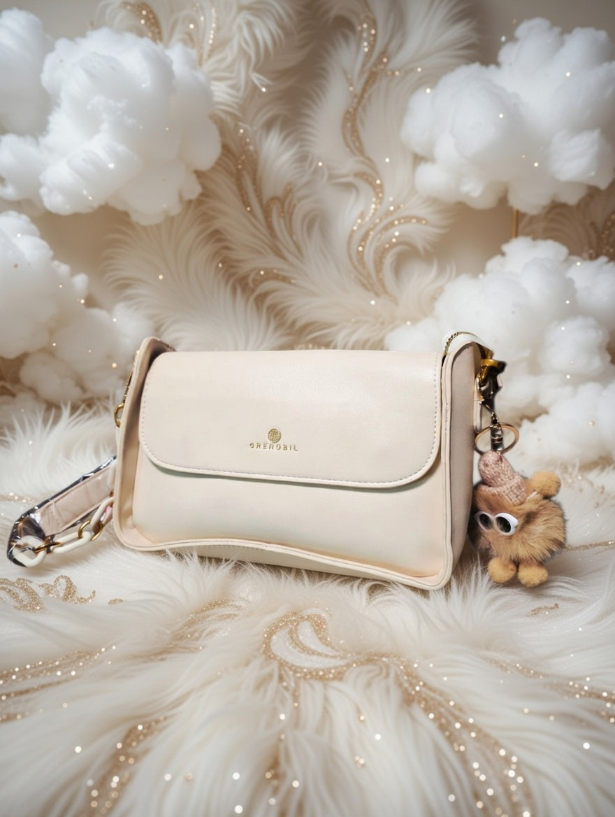 🕊️👜 Greenobil Beige Bolso Para Dama – Elegancia Atemporal y Pureza Sofisticada ✨🌸