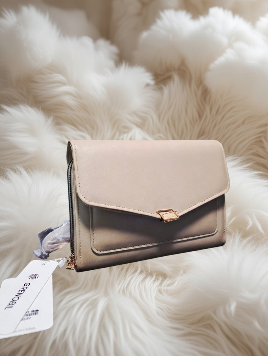 🕊️👜 Greenobil Beige Bolso Para Dama – Elegancia Atemporal y Pureza Sofisticada ✨🌸