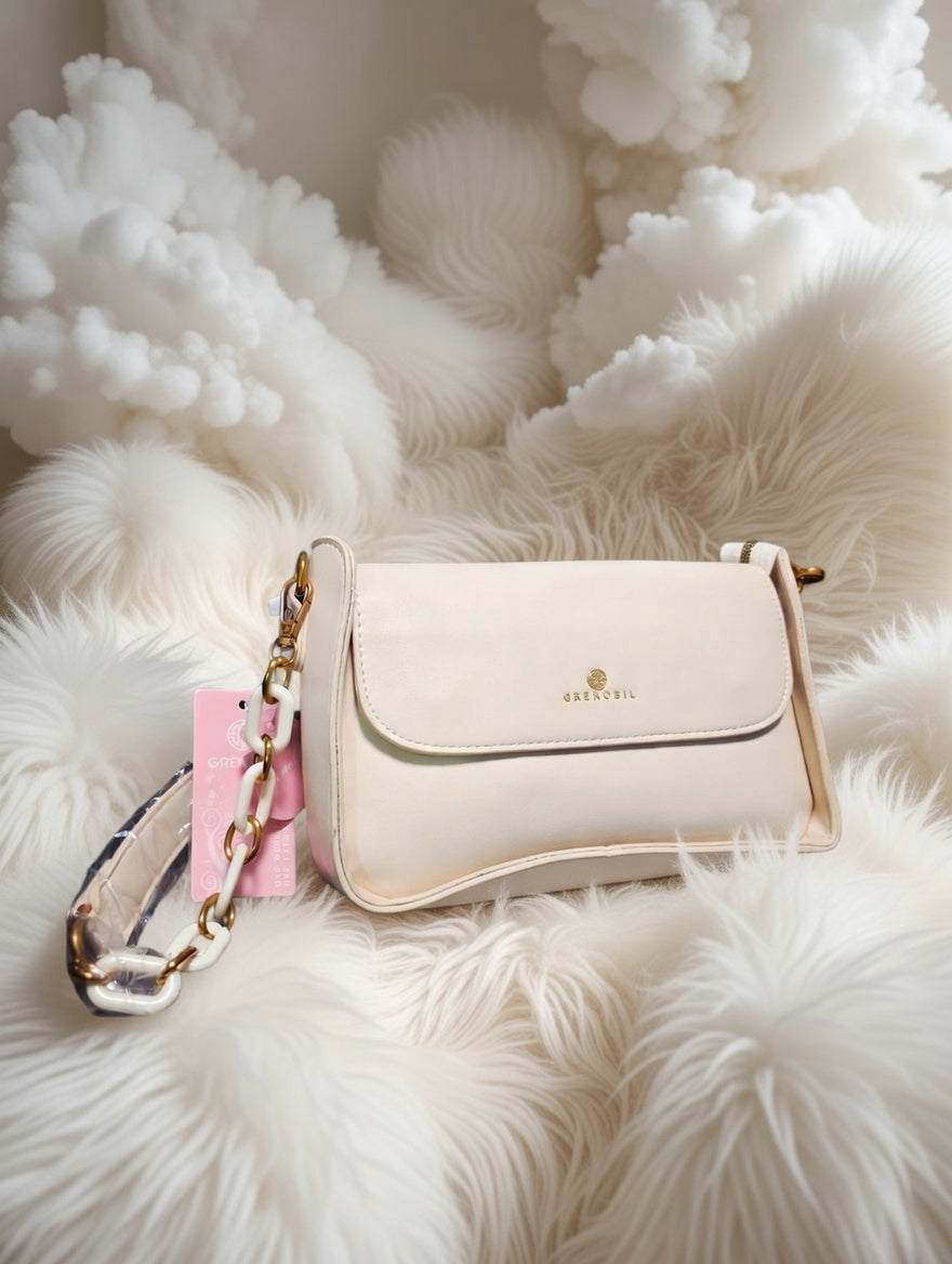🕊️👜 Greenobil Beige Bolso Para Dama – Elegancia Atemporal y Pureza Sofisticada ✨🌸