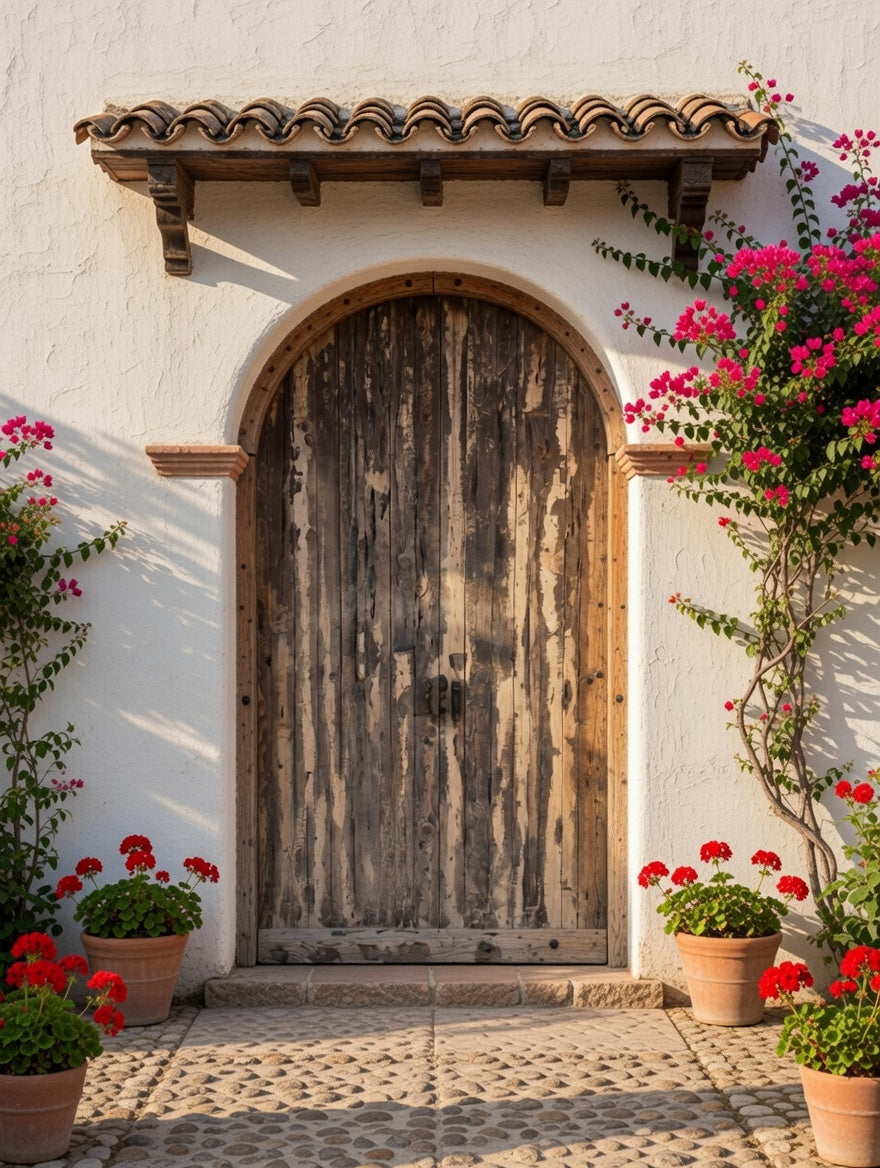 Puerta Rustica de Cedro Envejecido – Umbral de Historia y Permanencia