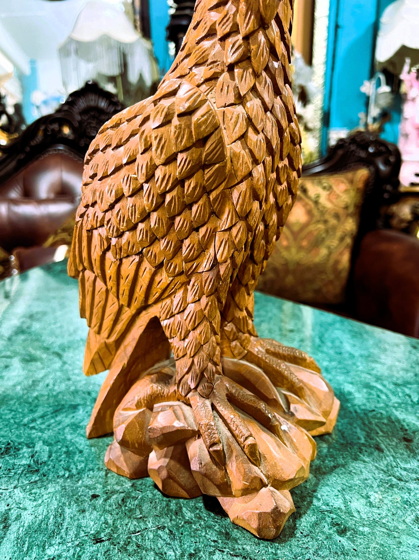 🦅 Bronze Sculpture of an Eagle in Flight with a Globe for Sale 🦅
