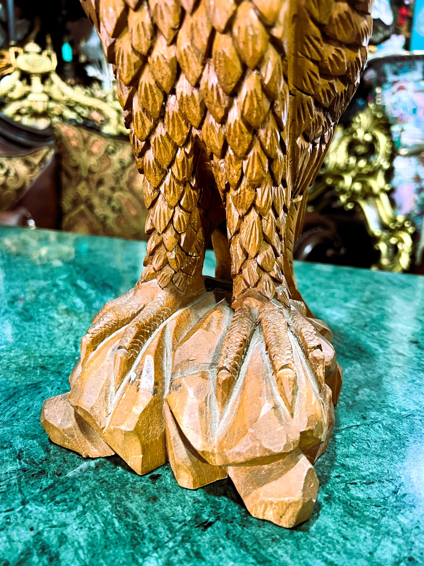🦅 Bronze Sculpture of an Eagle in Flight with a Globe for Sale 🦅