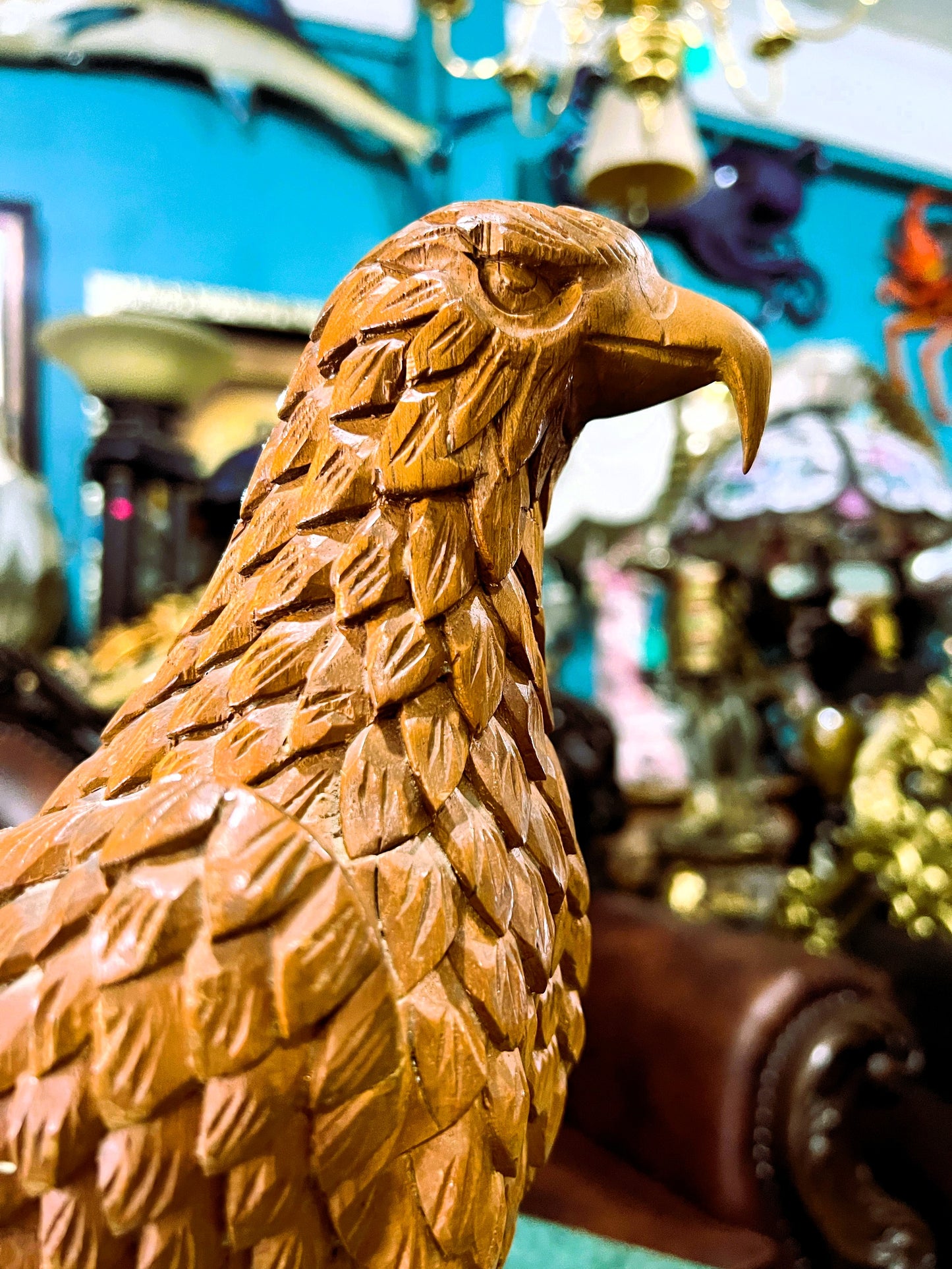 🦅 Bronze Sculpture of an Eagle in Flight with a Globe for Sale 🦅