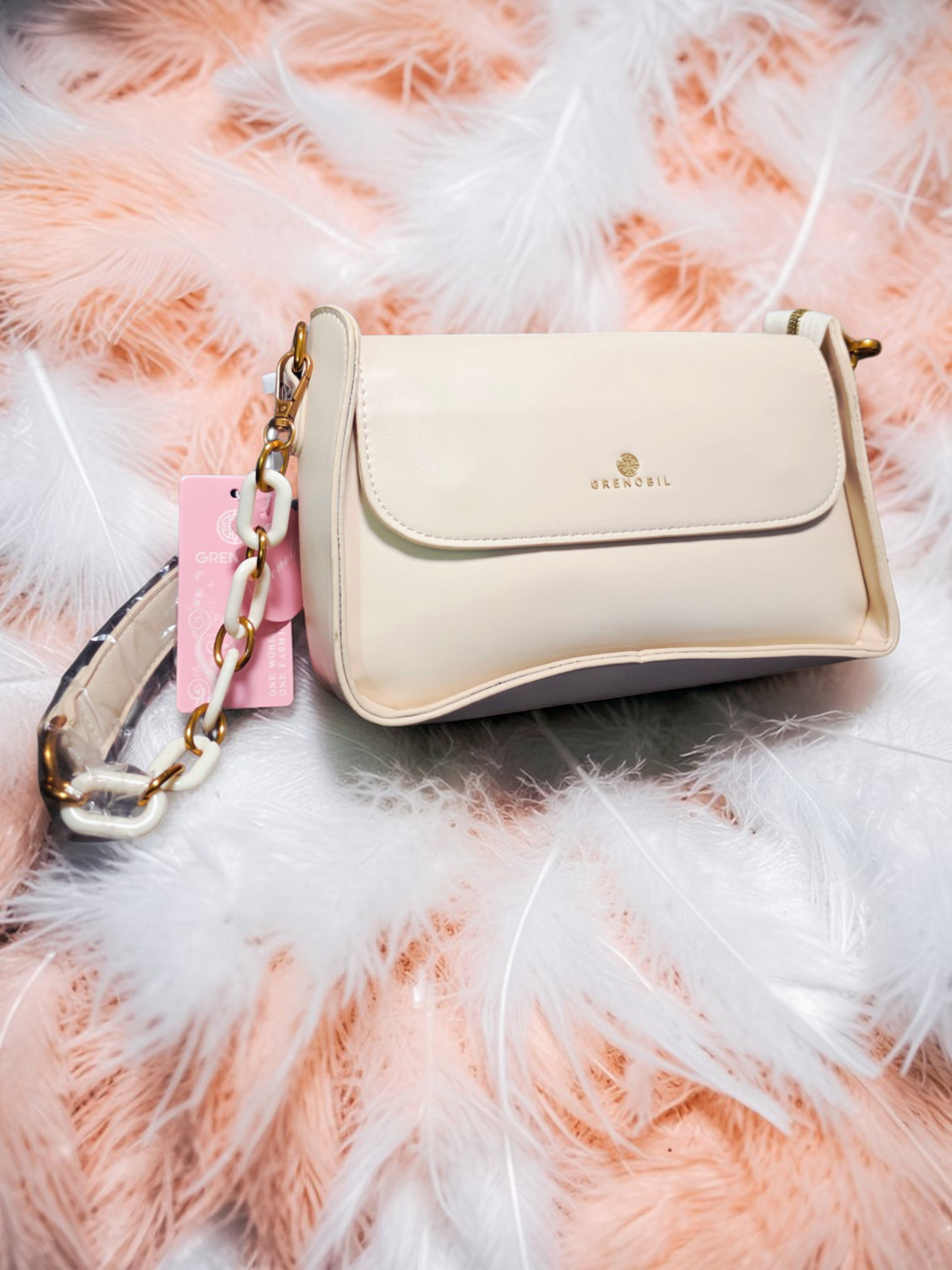 🕊️👜 Greenobil Beige Bolso Para Dama – Elegancia Atemporal y Pureza Sofisticada ✨🌸