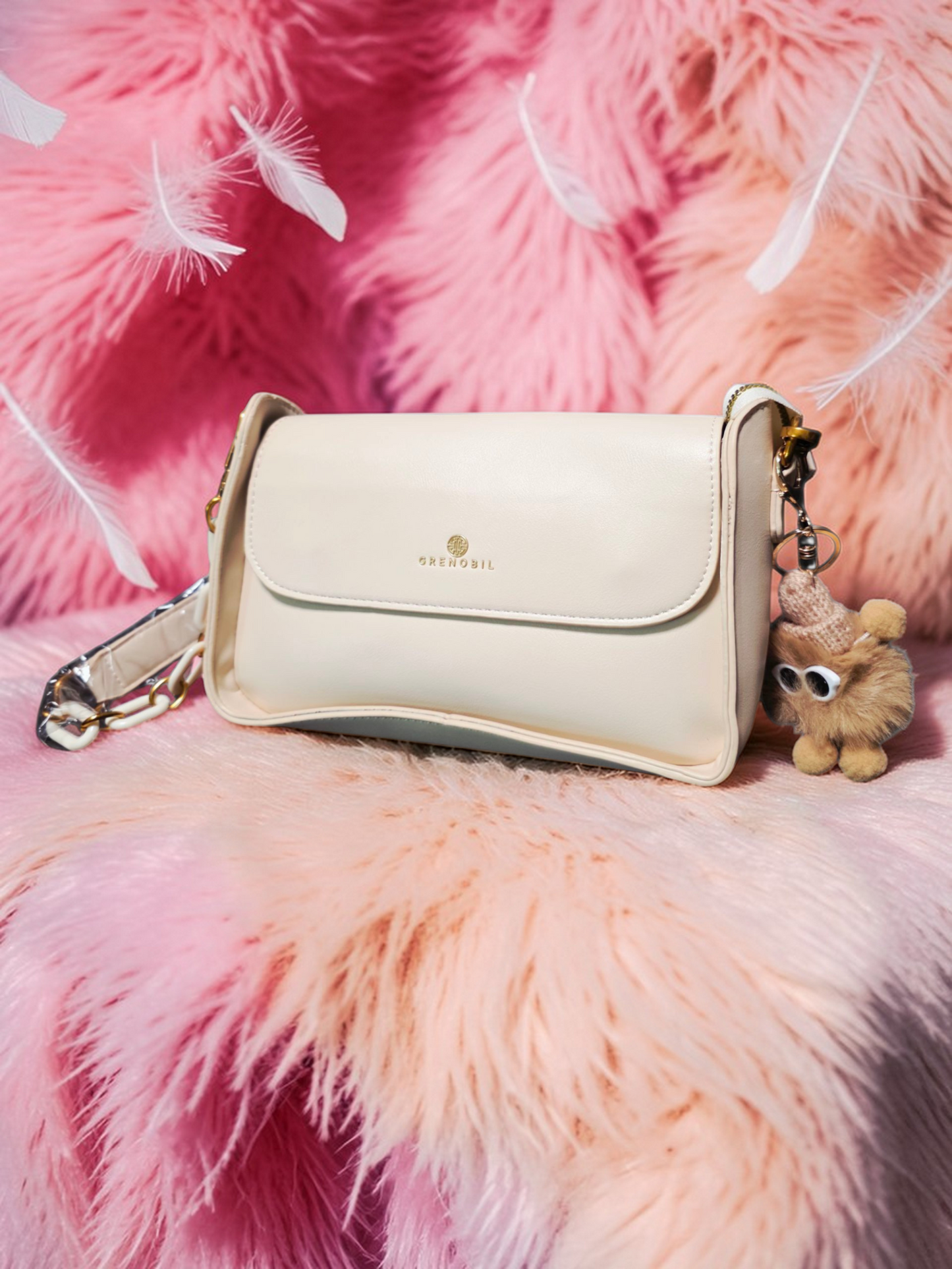 🕊️👜 Greenobil Beige Bolso Para Dama – Elegancia Atemporal y Pureza Sofisticada ✨🌸