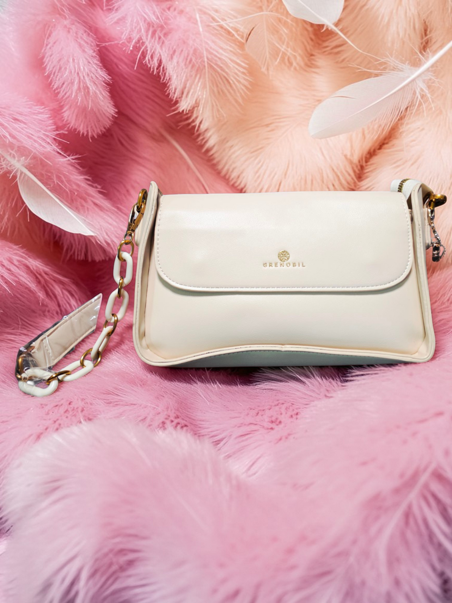 🕊️👜 Greenobil Beige Bolso Para Dama – Elegancia Atemporal y Pureza Sofisticada ✨🌸