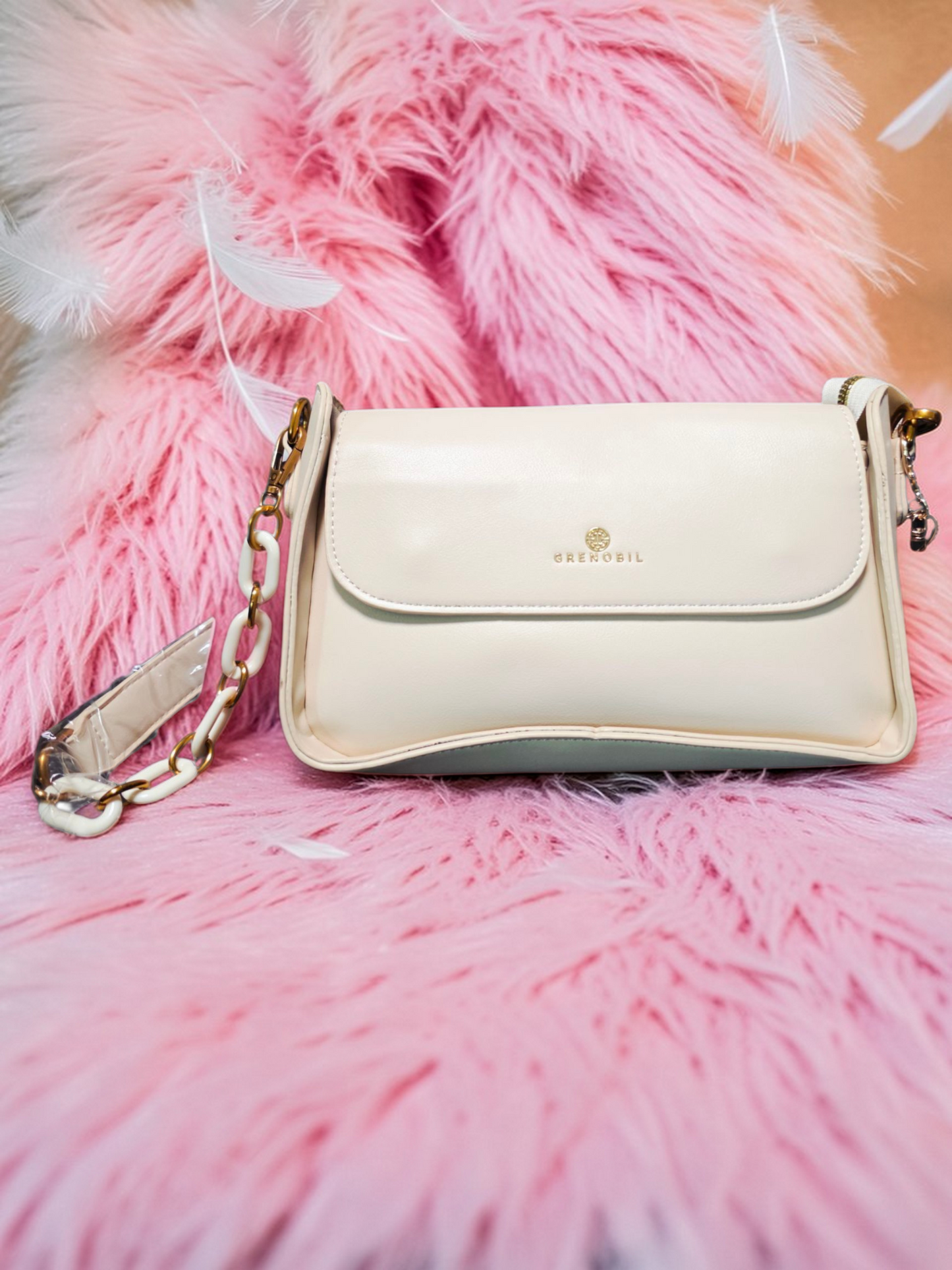 🕊️👜 Greenobil Beige Bolso Para Dama – Elegancia Atemporal y Pureza Sofisticada ✨🌸