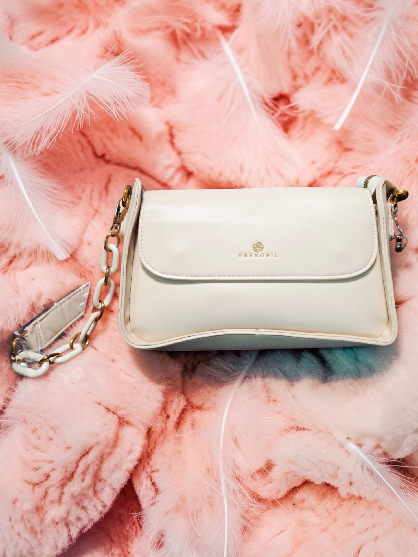 🕊️👜 Greenobil Beige Bolso Para Dama – Elegancia Atemporal y Pureza Sofisticada ✨🌸