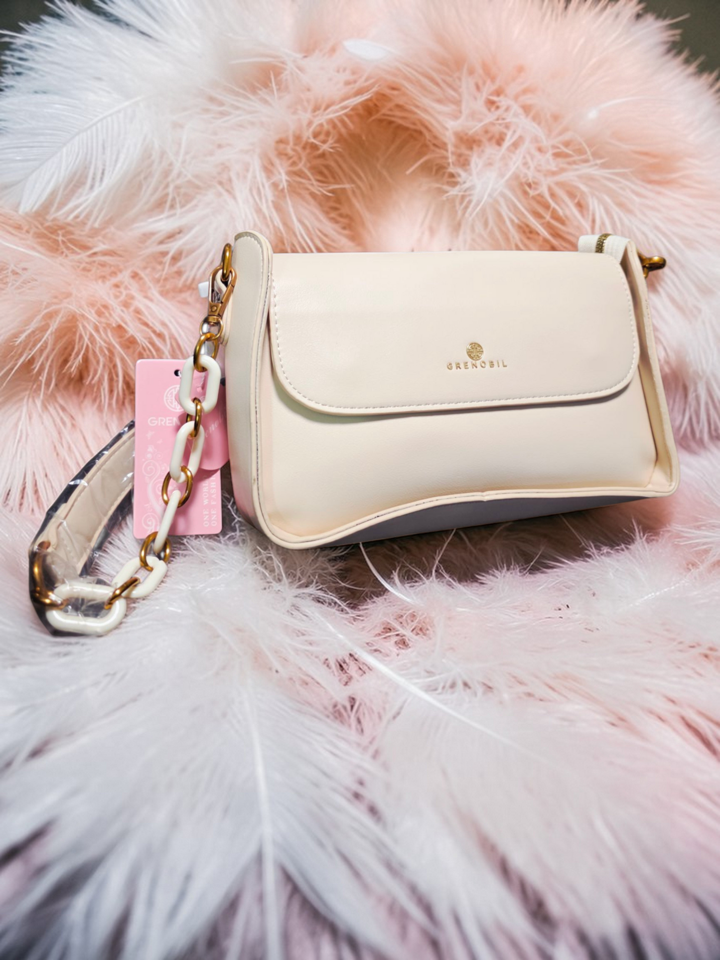 🕊️👜 Greenobil Beige Bolso Para Dama – Elegancia Atemporal y Pureza Sofisticada ✨🌸