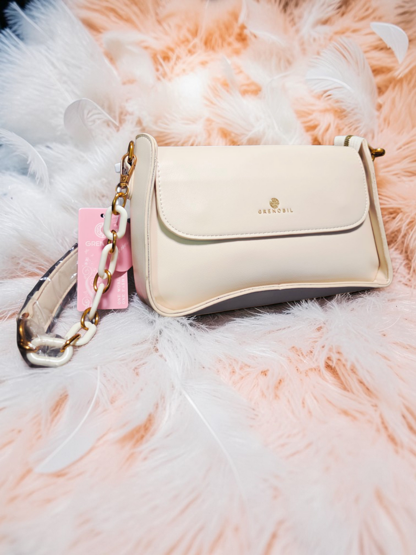 🕊️👜 Greenobil Beige Bolso Para Dama – Elegancia Atemporal y Pureza Sofisticada ✨🌸