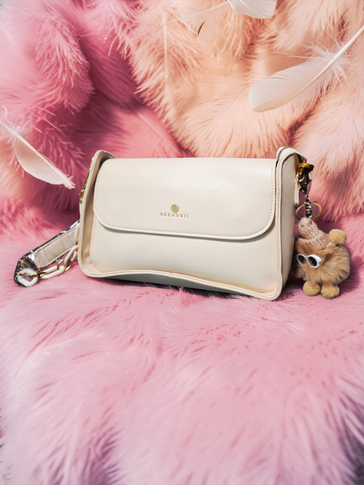 🕊️👜 Greenobil Beige Bolso Para Dama – Elegancia Atemporal y Pureza Sofisticada ✨🌸