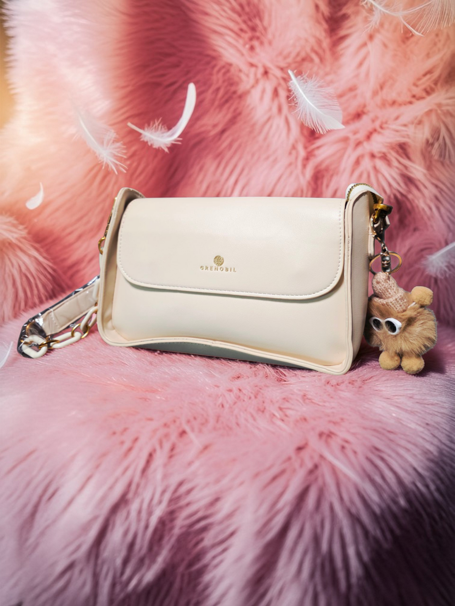🕊️👜 Greenobil Beige Bolso Para Dama – Elegancia Atemporal y Pureza Sofisticada ✨🌸