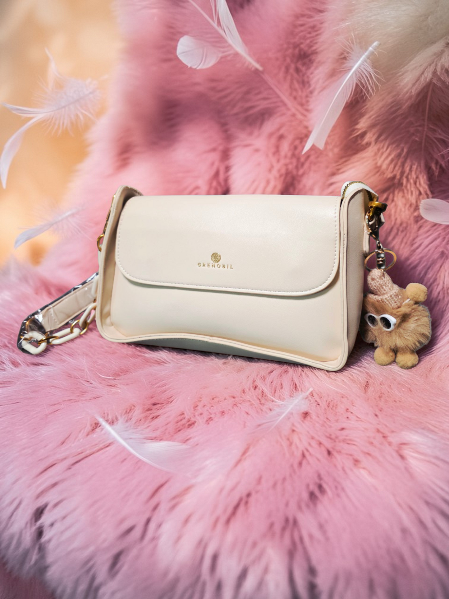 🕊️👜 Greenobil Beige Bolso Para Dama – Elegancia Atemporal y Pureza Sofisticada ✨🌸