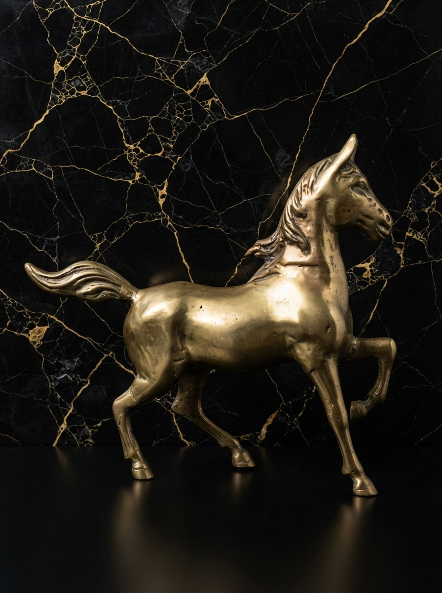 Escultura de Caballo en Bronce Solido 🐎