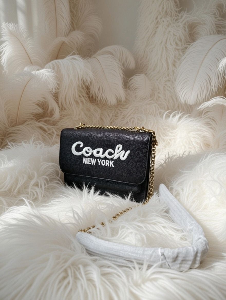 🕊️👜 Coach New York Negra Bolso Para Dama – Distinción Atemporal y Sofisticación Moderna ✨🌸