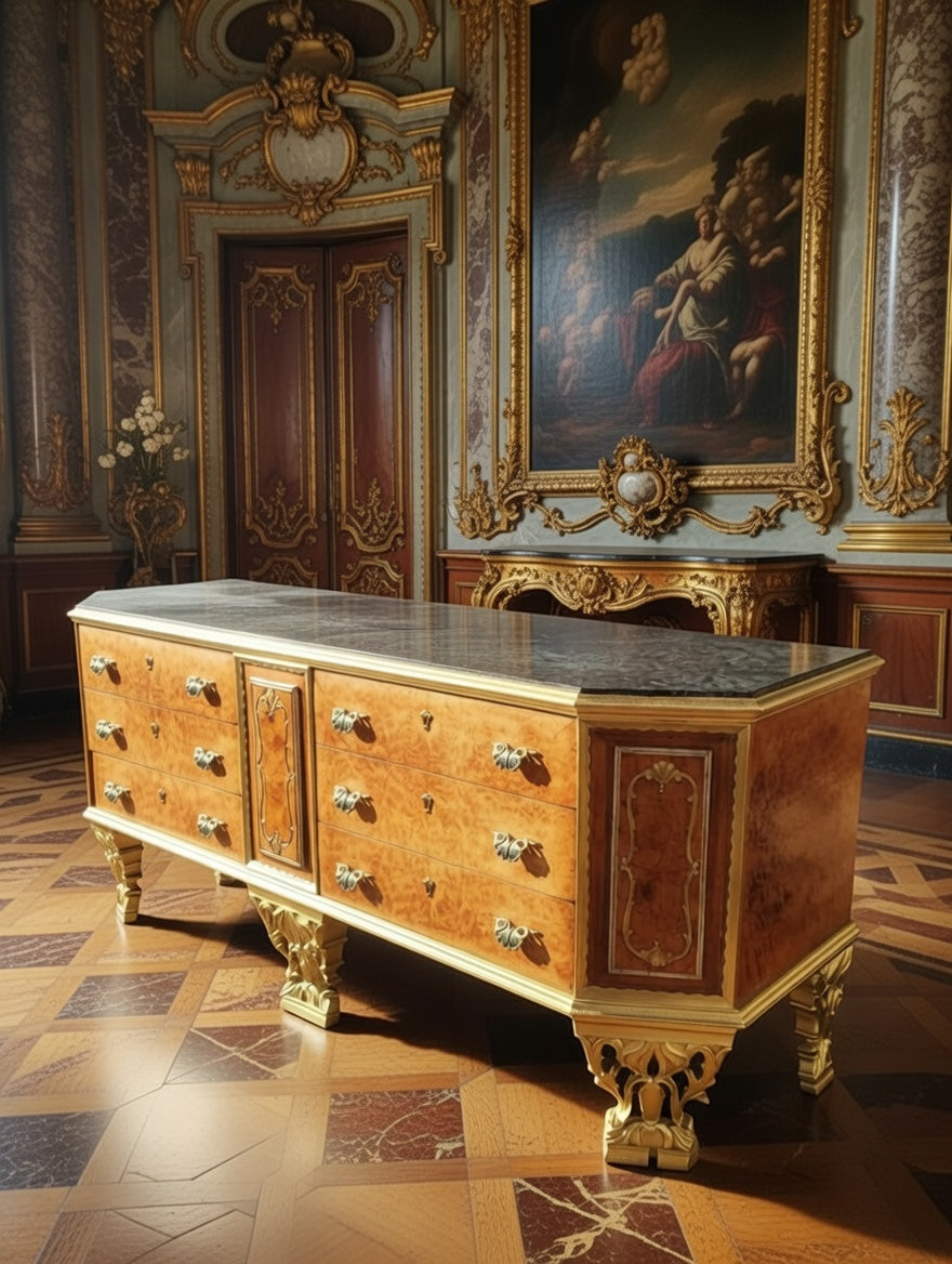 ✨Cajonera Antigua de principios de los años 1920 con Cubierta de Mármol Ónix Verde: Un Tesoro de Elegancia en Rosarito Antiques✨