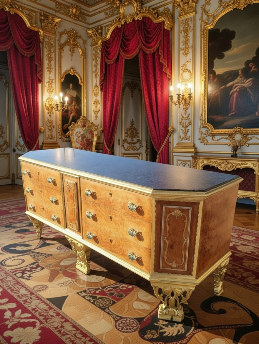 ✨Cajonera Antigua de principios de los años 1920 con Cubierta de Mármol Ónix Verde: Un Tesoro de Elegancia en Rosarito Antiques✨