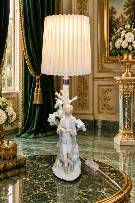 Lladó Sculpture "Boy Feeding Dove" #4508 ✨🏛️