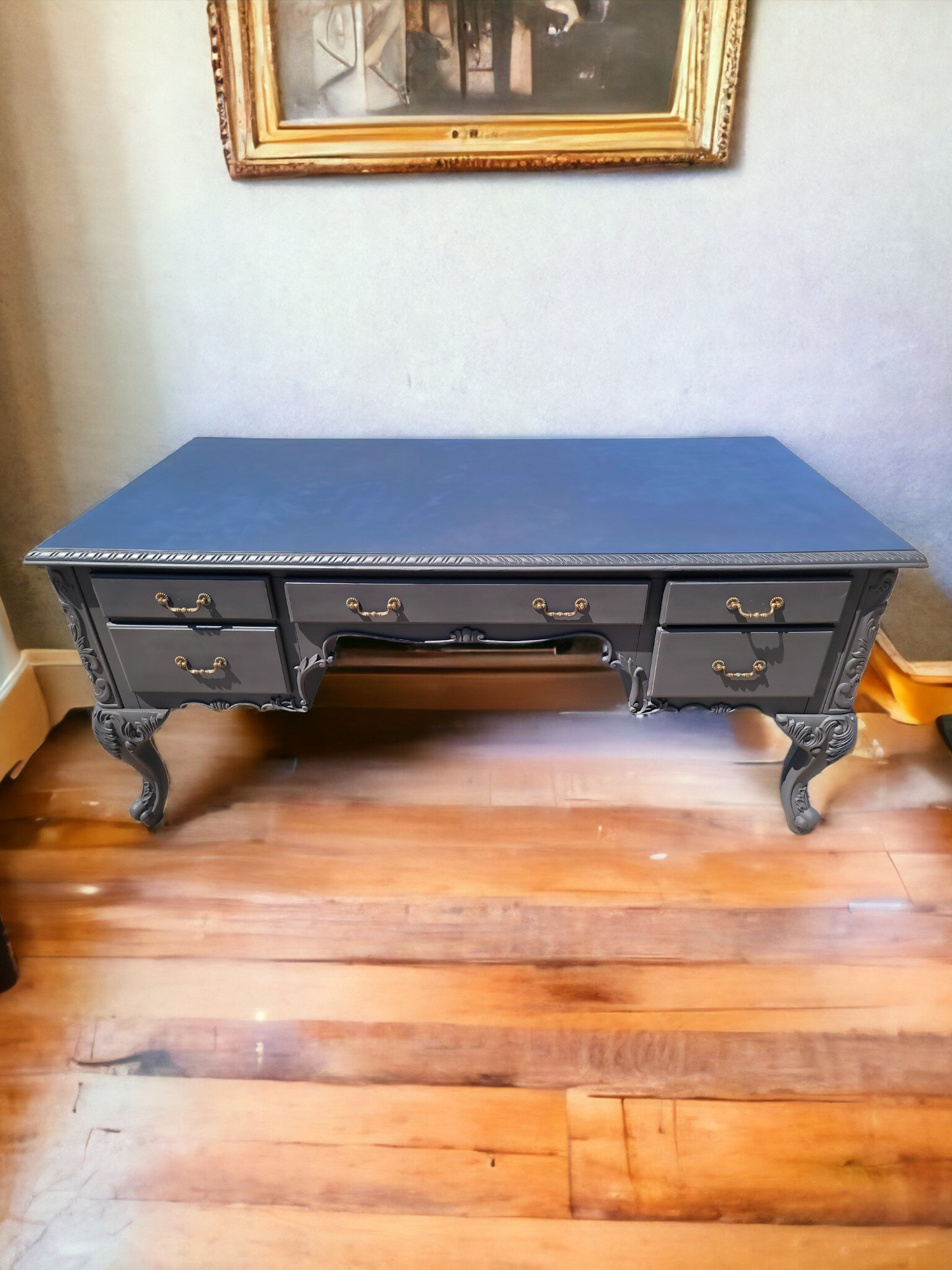 🌟Classic Matte Black Wooden Desk🌟