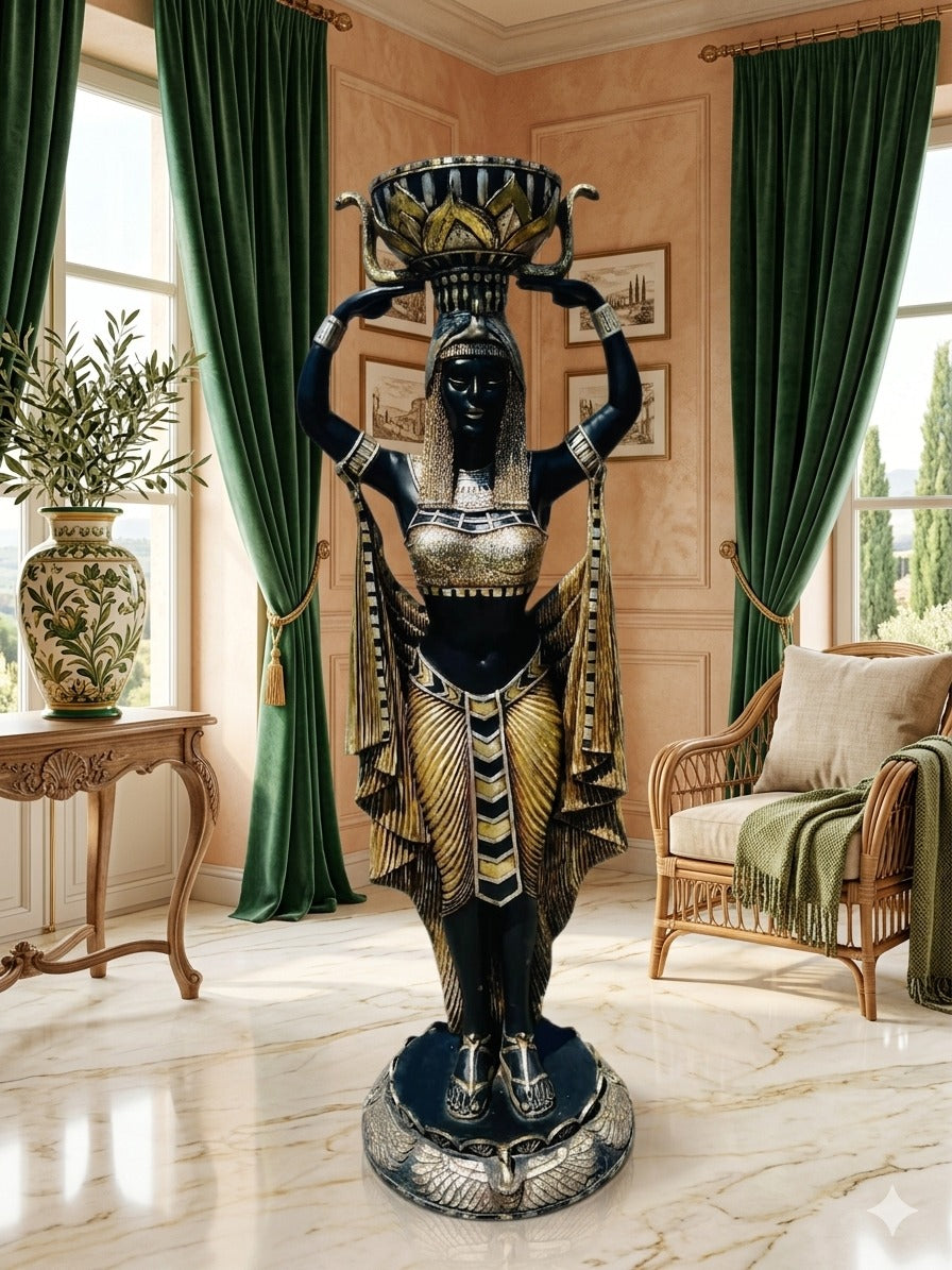 Egyptian Sculptures – Guardians of Cleopatra ⚜️🏛️🌿