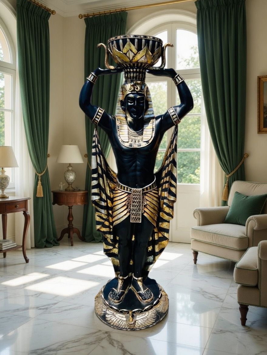Egyptian Sculptures – Guardians of Cleopatra ⚜️🏛️🌿