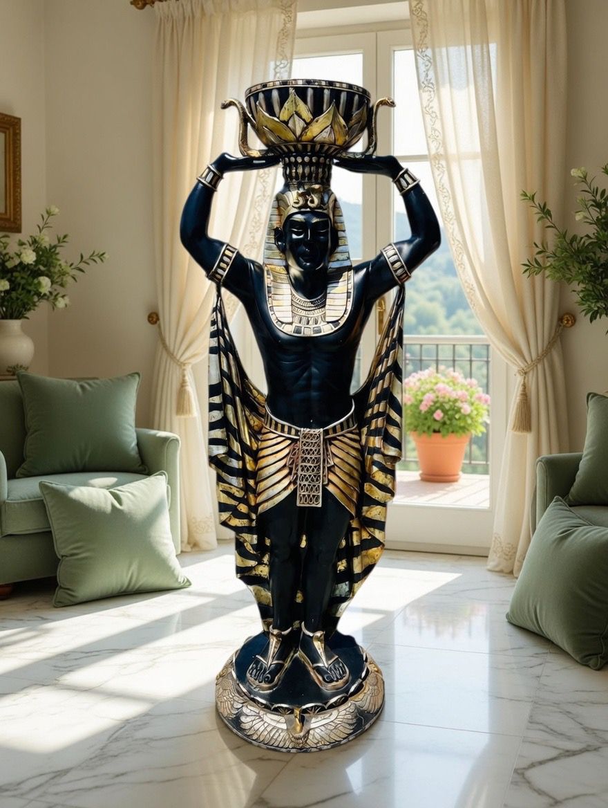 Egyptian Sculptures – Guardians of Cleopatra ⚜️🏛️🌿