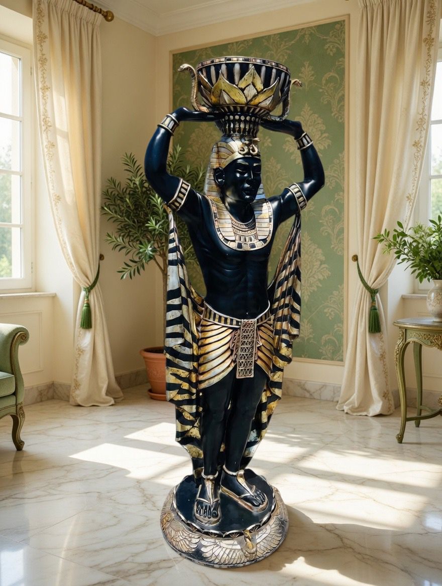 Egyptian Sculptures – Guardians of Cleopatra ⚜️🏛️🌿