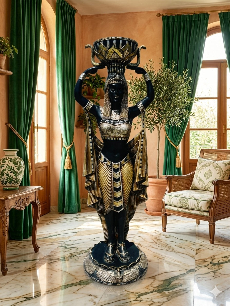Egyptian Sculptures – Guardians of Cleopatra ⚜️🏛️🌿