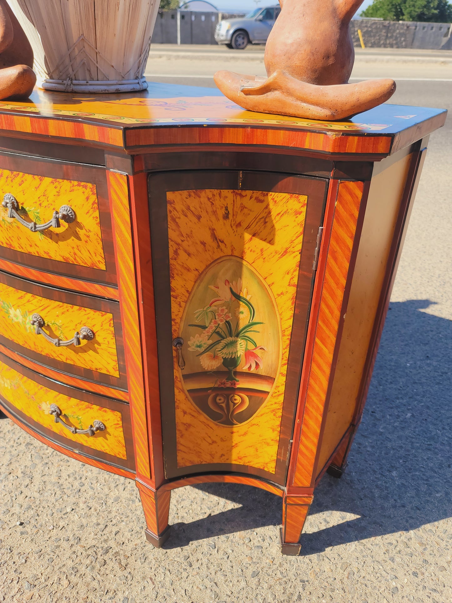 GabineGabinete Vintage Pintado a Mano – Arte y Distincion🏛️🎨💞