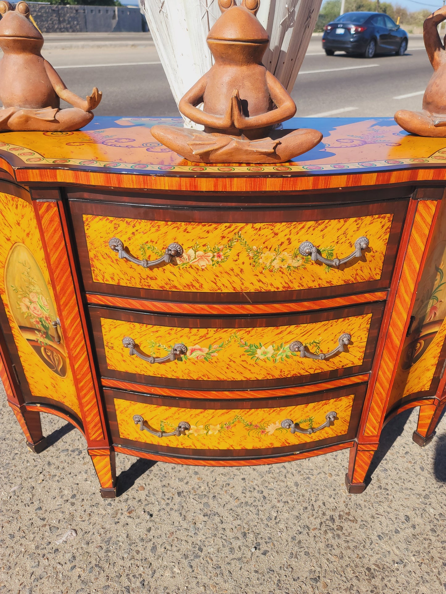 GabineGabinete Vintage Pintado a Mano – Arte y Distincion🏛️🎨💞